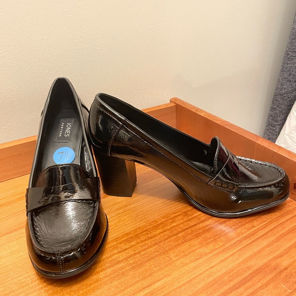 Black loafers